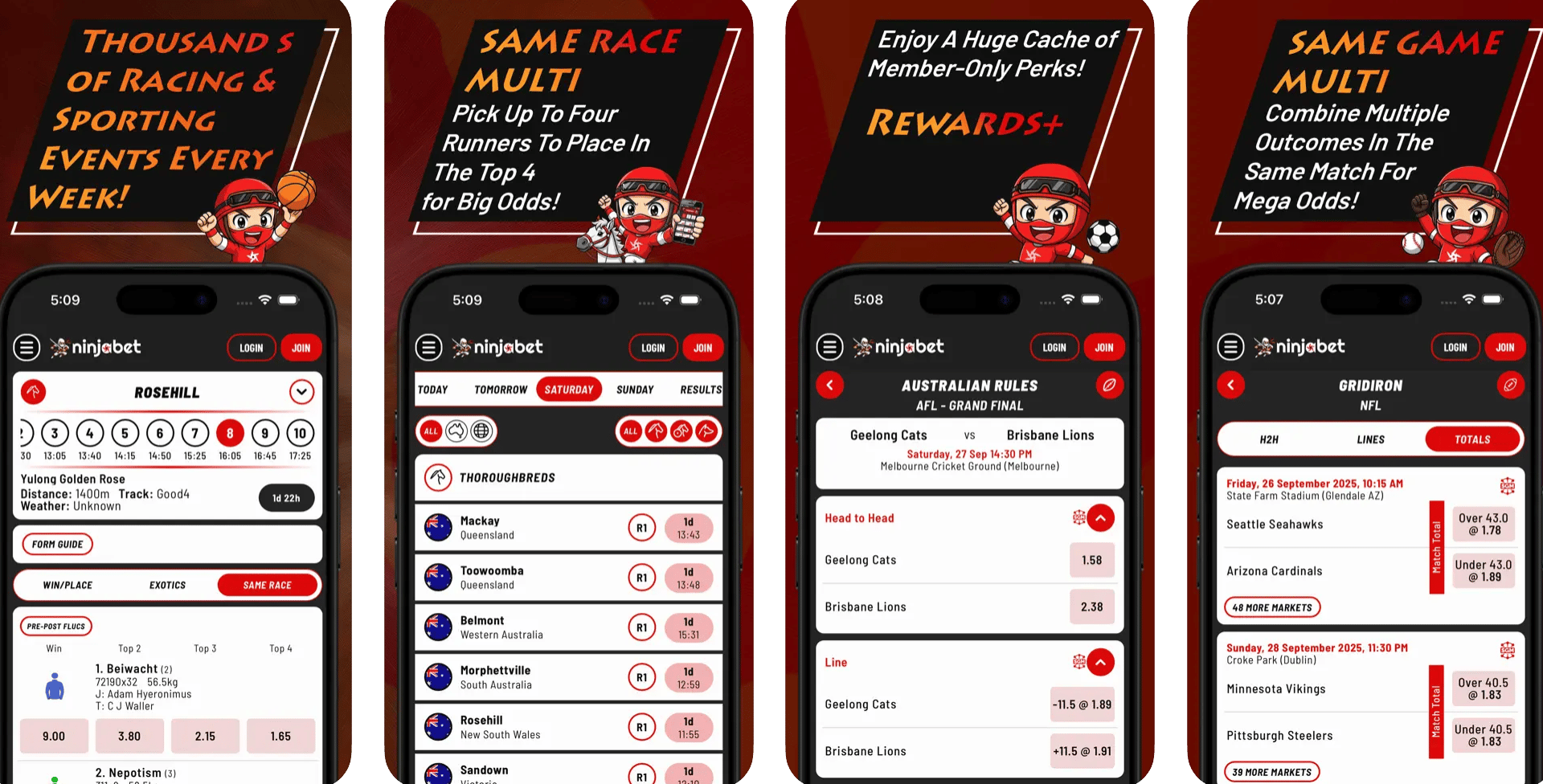 NinjaBet Mobile App